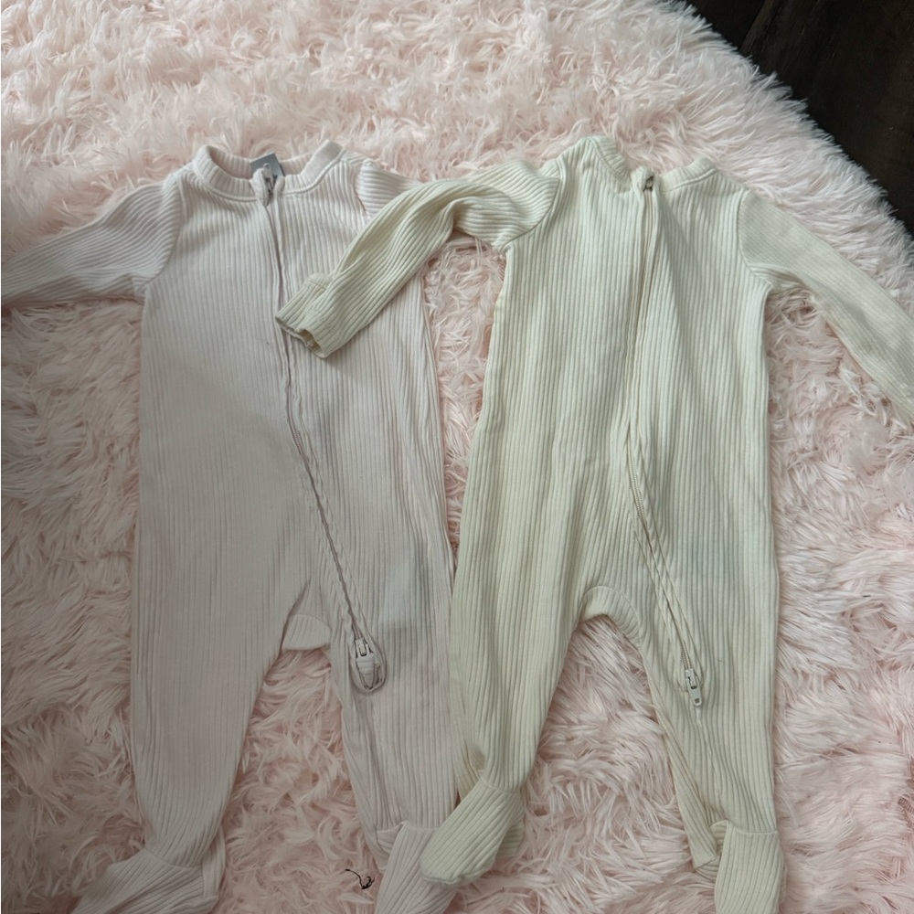 Cozy Cream and White Kids One Pieces